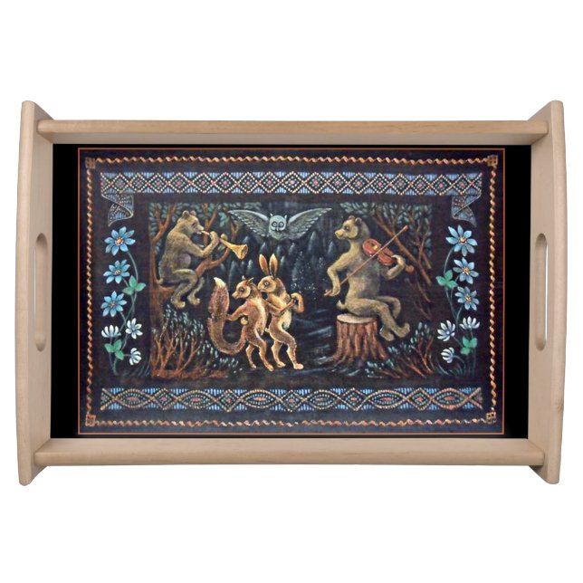 Jazep Drazdovic - Bear Musicians Serving Tray (Front)