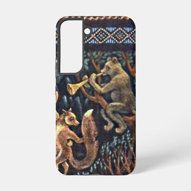 Jazep Drazdovic - Bear with Violi Samsung Galaxy Case (Back)