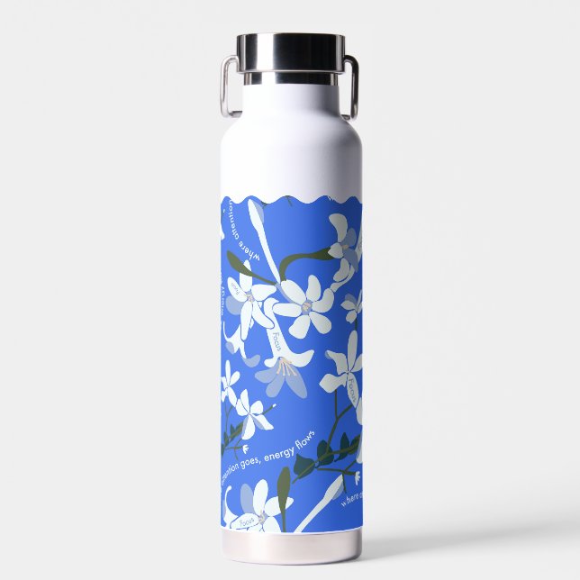 JAZMIN FOCUS CERULEAN WATER BOTTLE (Front)