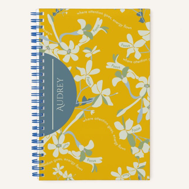 JAZMIN FOCUS YELLOW NOTEBOOK (Front)
