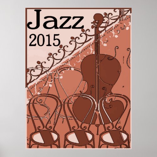 Jazz 2015 Chairs Cello Poster