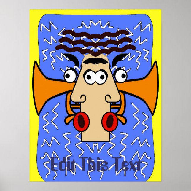 Jazz Abstract  Cubism add text Poster (Front)