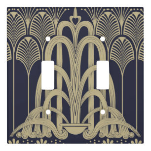 Jazz Age fountain Light Switch Cover