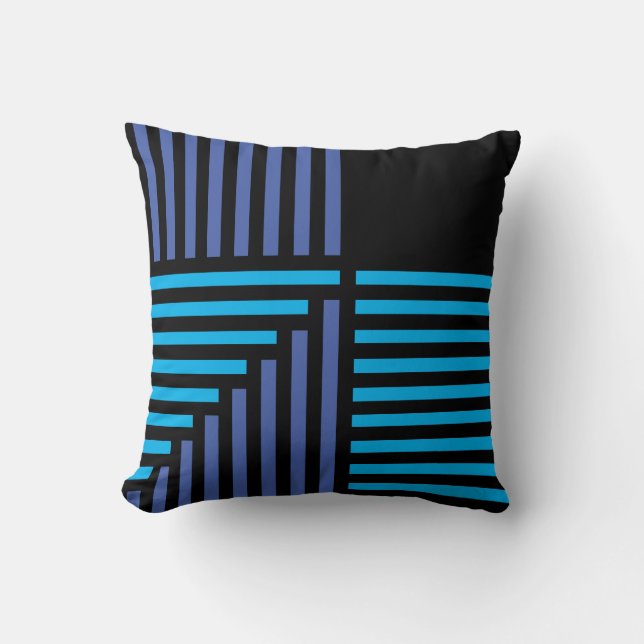 ''Jazz Age Late  Midnight'' Throw Pillow (Front)