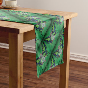 Jazz Age Showgirl Flapper Wearing Butterfly Wings Short Table Runner