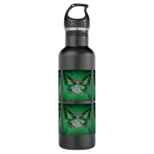 Jazz Age Showgirl Flapper Wearing Butterfly Wings  Water Bottle