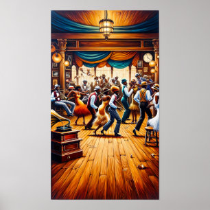 Jazz and Blues in Motion: African American Art Poster