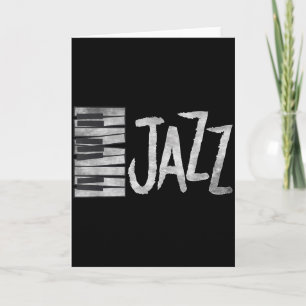 Jazz Ano Keyboard Vintage Anist Musician Gift  Card