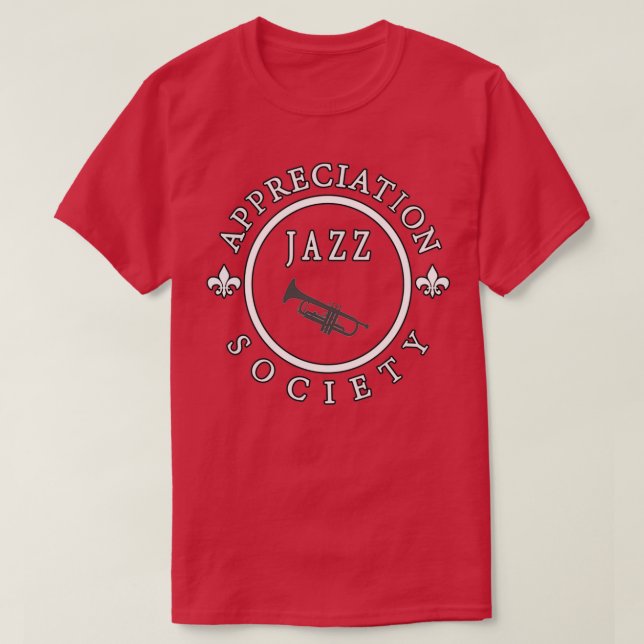 Jazz Appreciation Society  T-Shirt (Design Front)
