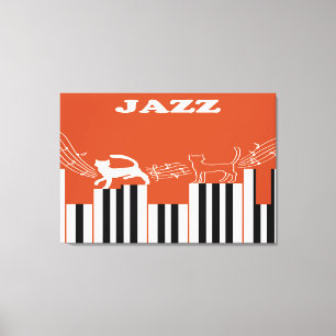 Jazz Art Canvas Print