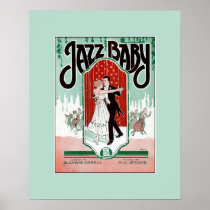 Jazz Baby 1920s jazz age vintage sheet music cover