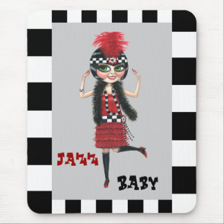 Jazz Baby Roaring '20s Flapper Mousepad
