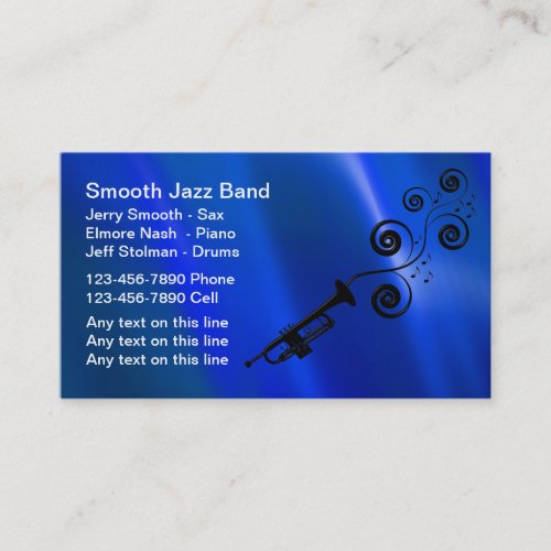 Jazz Band Business Cards