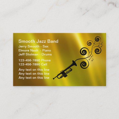 Jazz Band Business Cards