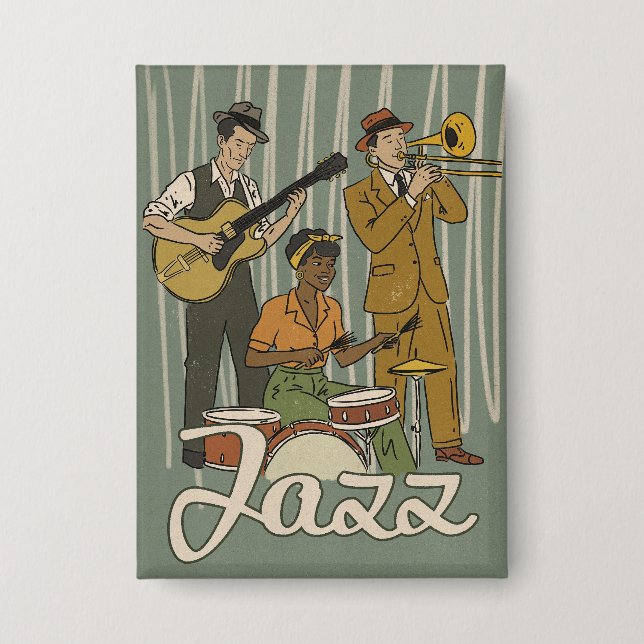 Jazz Band Button (Front)