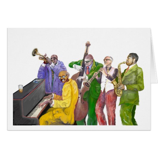 "Jazz band" Cards (Front Horizontal)