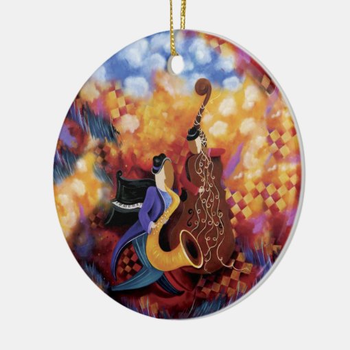 Jazz Band Colorful Music Ornament Zazzle