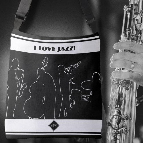 Jazz band crossbody bag