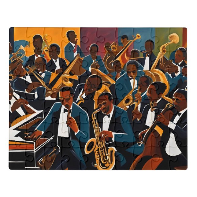 Jazz band musicians jigsaw puzzle (Puzzle Horizontal)