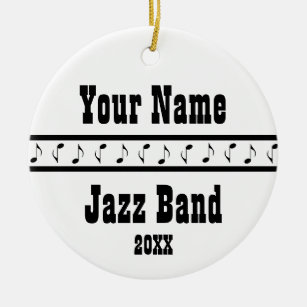 Jazz Band Personalized Music Ornament Keepsake