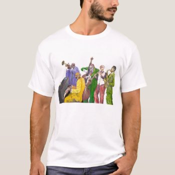 "jazz Band" T-shirt by Alejandro at Zazzle