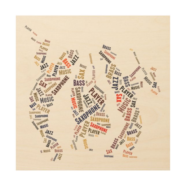 Jazz Band Wood Wall Art (Front)