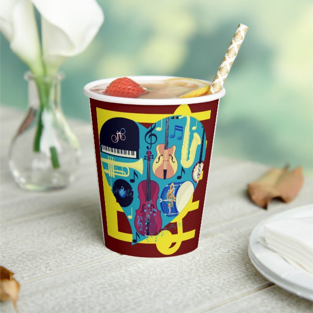 Jazz Blues Paper Cups (Insitu)