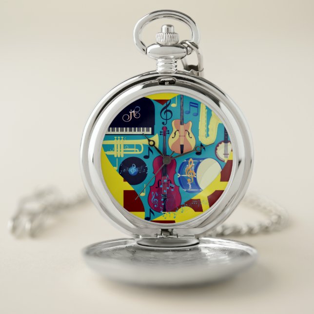Jazz Blues  Pocket Watch (Inside)