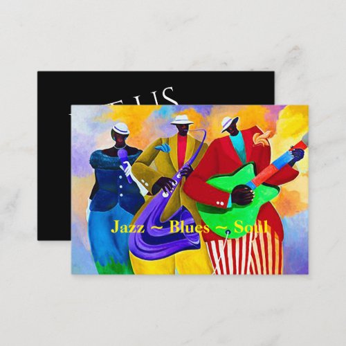 JazzBluesSoul Band Business Card
