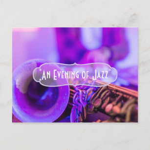 Jazz Blues Theme Retro Party invitation