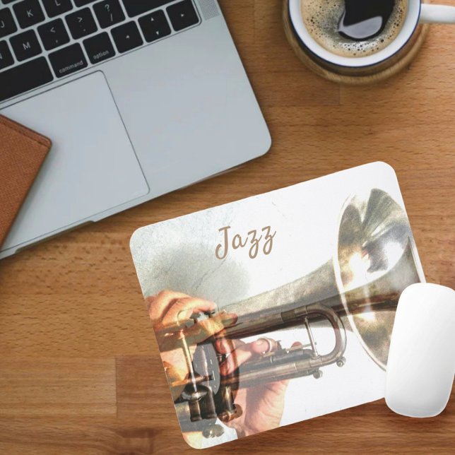 Jazz Brass Trumpet and Flugelhorn Mouse Pad (Creator Uploaded)