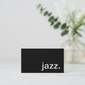 Jazz Business Card (Standing Front)