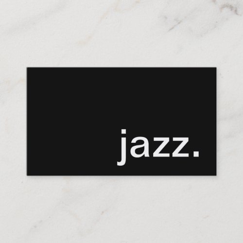 Jazz Business Card