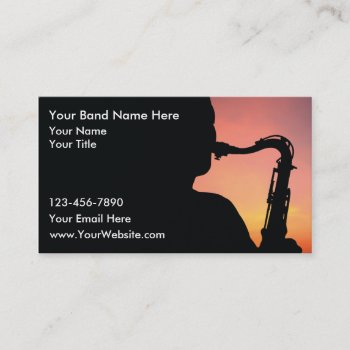 Jazz Business Cards by Luckyturtle at Zazzle