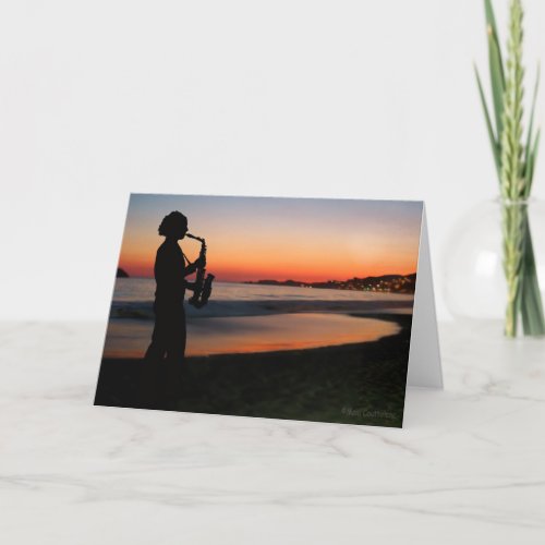 Jazz by the Sunset Card
