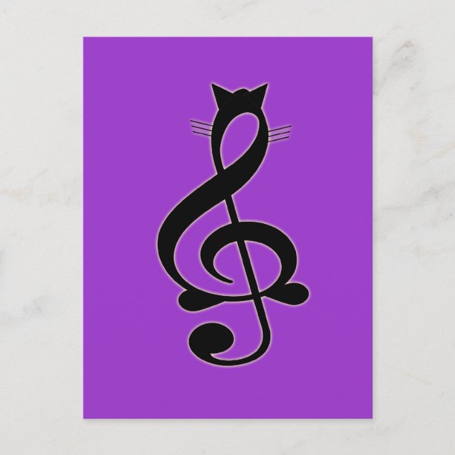 Jazz Cat Postcard (Front)