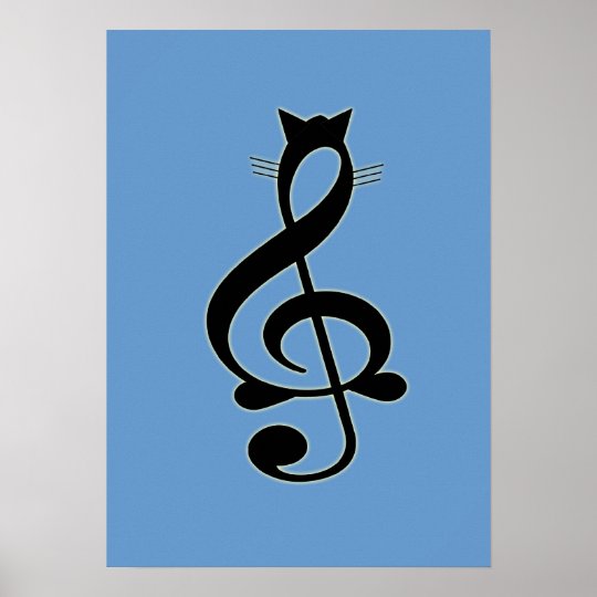Jazz Cat Poster