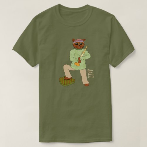 Jazz Cat T_Shirt