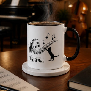 Jazz Cats Piano Coffee Mug