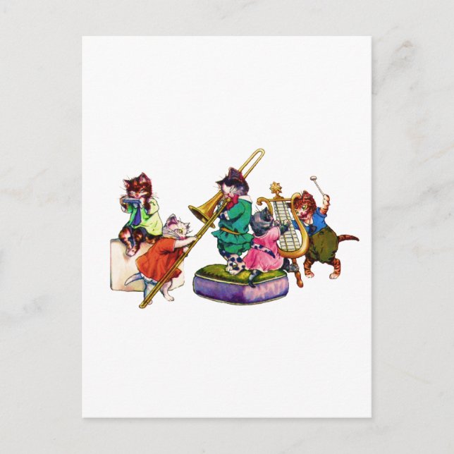 Jazz Cats Postcard (Front)