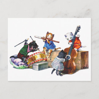 Jazz Cats Postcard