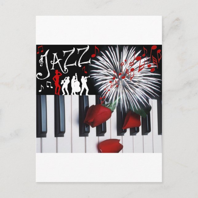 JAZZ CELEBRATION INVITATION POSTCARD (Front)