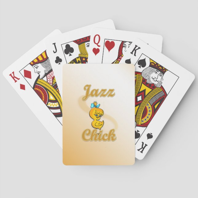 Jazz Chick Poker Cards (Back)