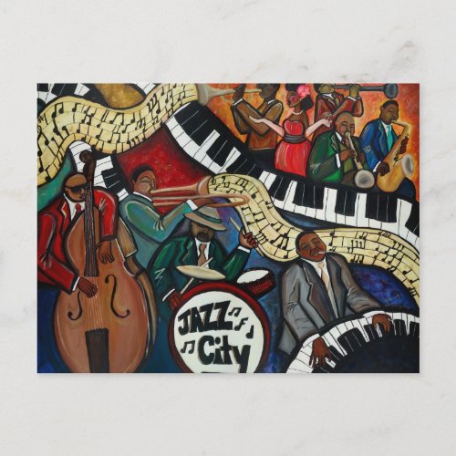 Jazz City Postcard