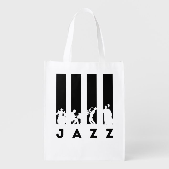 Jazz Concert Grocery Bag (Front)