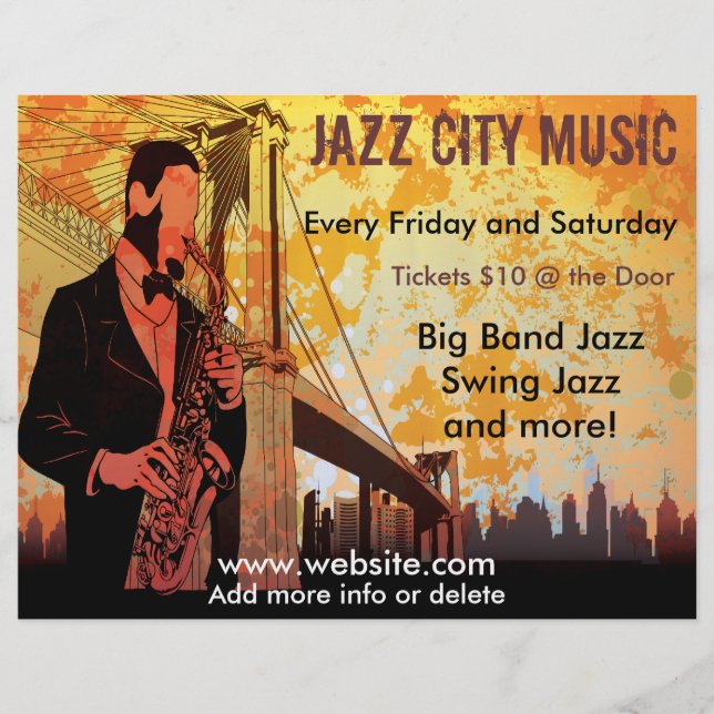 Jazz Concert Music Flyer (Front)