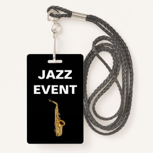 Jazz Concert Or Event Staff ID Badge