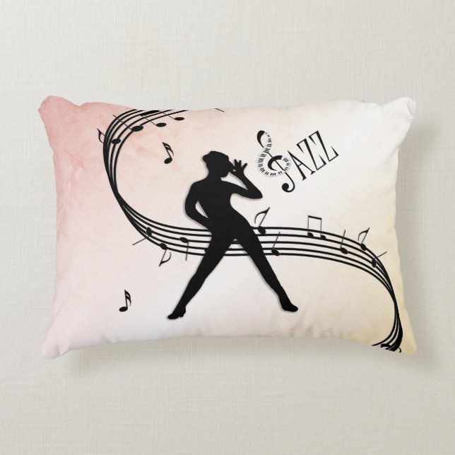 Jazz Dance Accent Pillow (Front)
