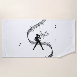 Jazz Dance Beach Towel