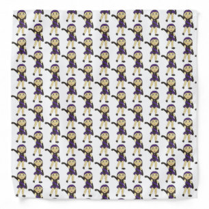 Jazz Dance Class Recital Costume Purple Black Bandana